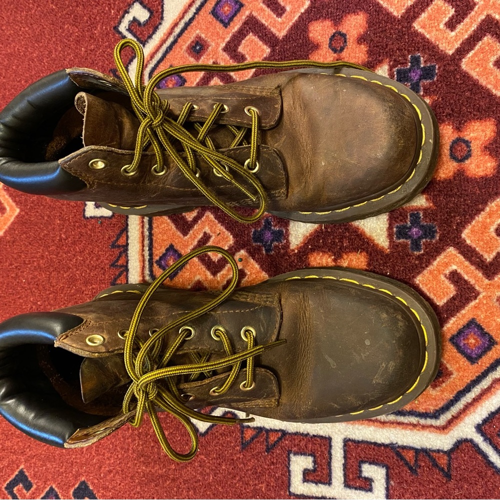Brown doc martens